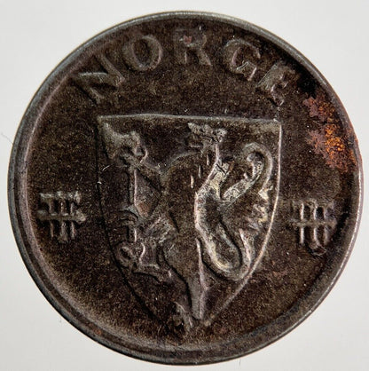 1943 Norway 2 Ore Coin | Collectable Grade | a7161
