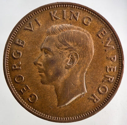 1943 New Zealand One Penny Coin | Very High Grade