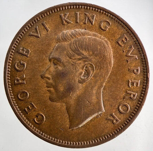 1943 New Zealand One Penny Coin | Very High Grade
