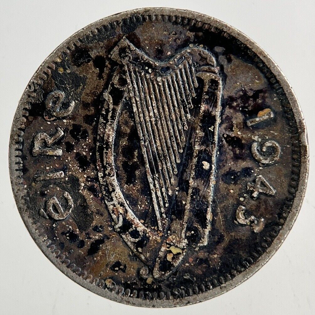 1943 Irish Threepence Coin | Fine Collectable Grade
