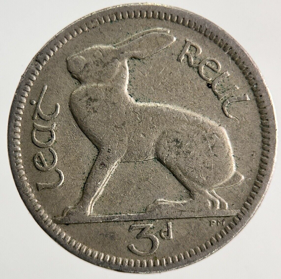 1943 Irish Threepence Rabbit Coin | Fine Collectable Grade