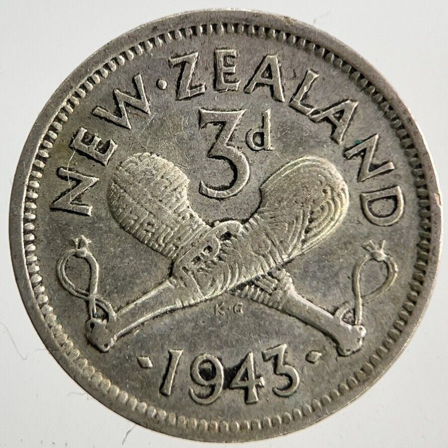 1943 New Zealand Threepence Silver Coin | Collectable Grade