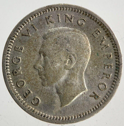 1943 New Zealand Threepence Silver Coin | Collectable Grade