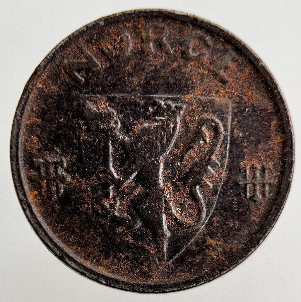 1943 Norway 1 Ore Coin | Fine Collectable Grade