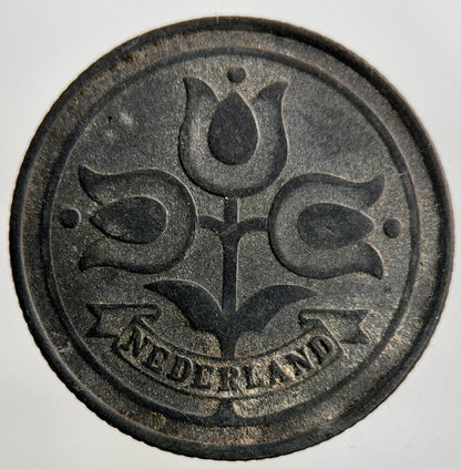 1943 Netherlands 10 Cents Coin | Fine Collectable Grade
