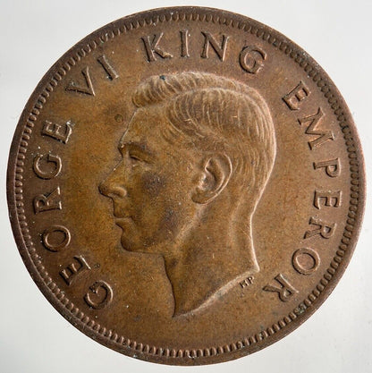 1943 New Zealand One Penny Coin | Very High Grade
