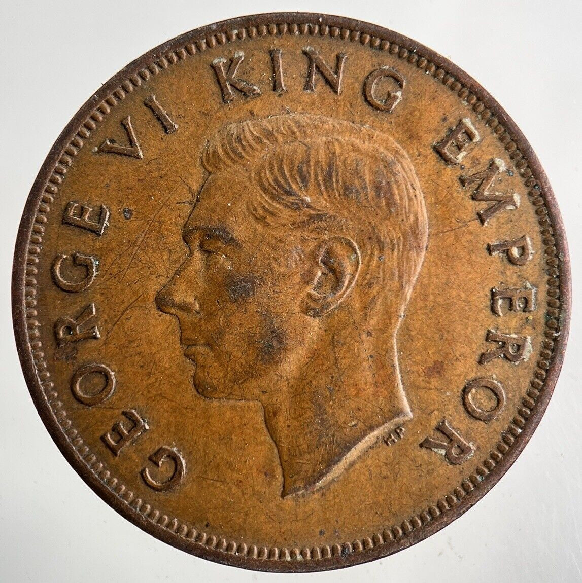 1943 New Zealand One Penny Coin | Very High Grade