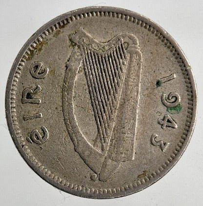 1943 Irish Threepence Coin | Fine Collectable Grade