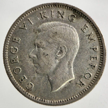 1943 New Zealand Sixpence Silver Coin | Fine Collectable Grade