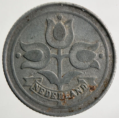 1943 Netherlands 10 Cents Coin | Fine Collectable Grade