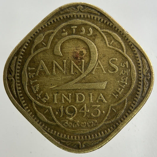 1943 India 2 Annas Coin | Collectable Grade