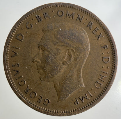 1948 George VI Half-Penny Coin | Fine Collectable Grade