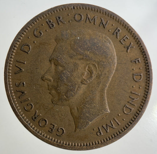 1948 George VI Half-Penny Coin | Fine Collectable Grade