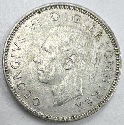 1943 Shilling | British Silver Coin | George VI | Very Fine Grade | a795