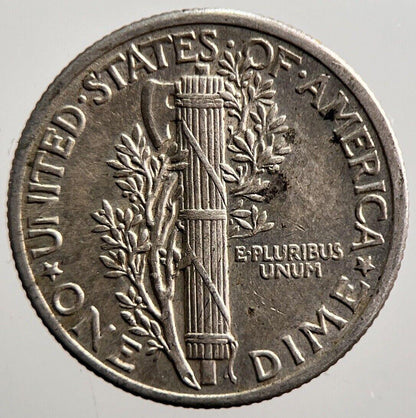 1943 US USA Mercury Dime Silver Coin | Fine Collectable Grade | a3563