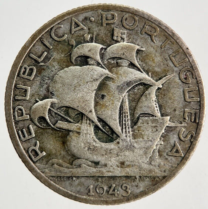 1943 Portugal 2.5 Escudos Silver Coin | Fine Collectable Grade