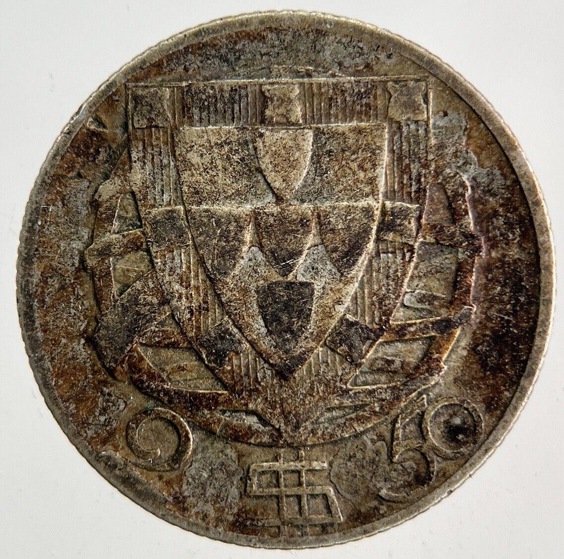 1943 Portugal 2.5 Escudos Silver Coin | Fine Collectable Grade