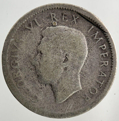 1943 South Africa Sixpence Silver Coin | Fair Grade