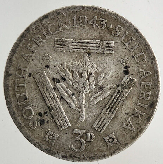 1943 South Africa Threepence Silver Coin | Collectable Grade