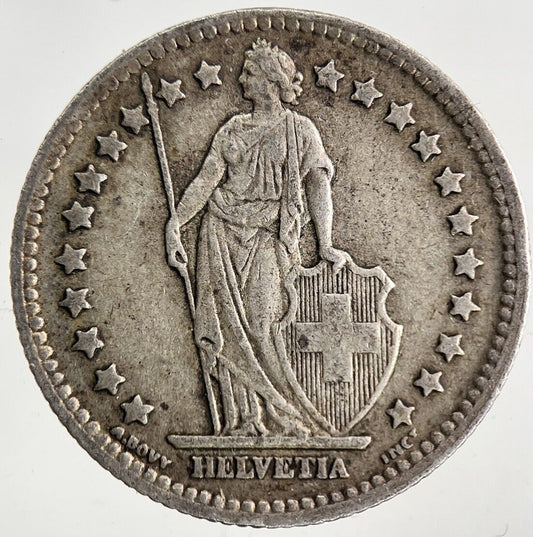 1943 Switzerland Swiss 1 Franc Silver Coin | Fine Collectable Grade