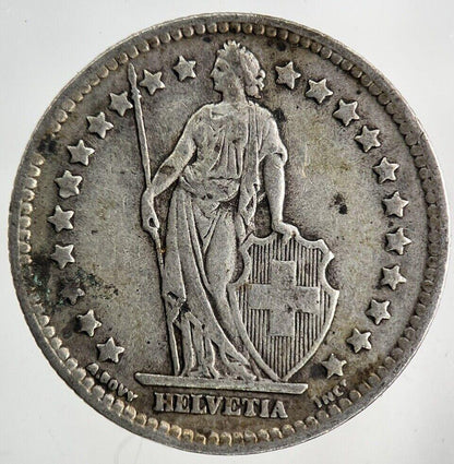 1943 Switzerland Swiss 1 Franc Silver Coin | Fine Collectable Grade