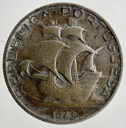 1943 Portugal 2.5 Escudos Silver Coin | Collectable Grade