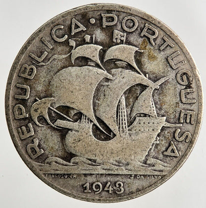 1943 Portugal 5 Escudos Silver Coin | Collectable Grade