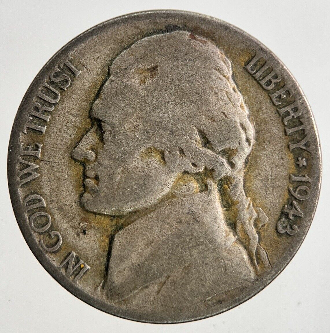 1943 US USA Jefferson Silver War Nickel 5 Cents Coin | Collectable Grade