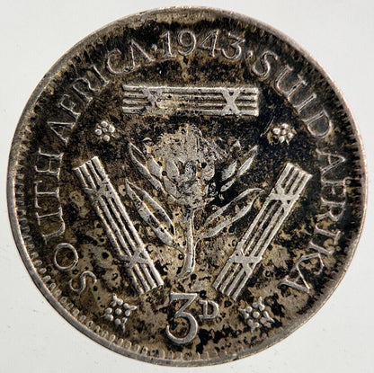 1943 South Africa Threepence Silver Coin | Collectable Grade