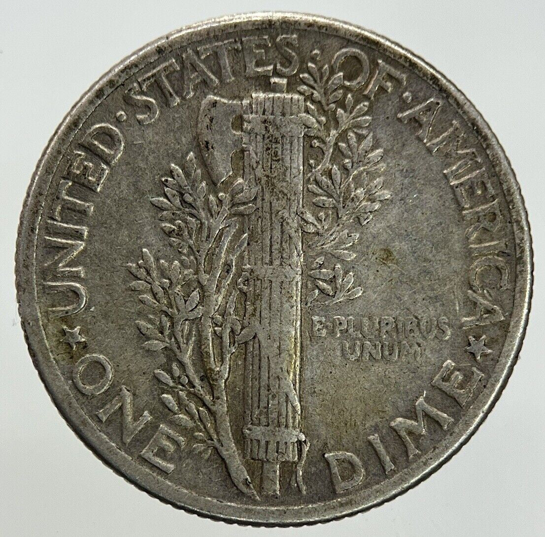 1943 US USA Mercury Dime Silver Coin | Fine Collectable Grade