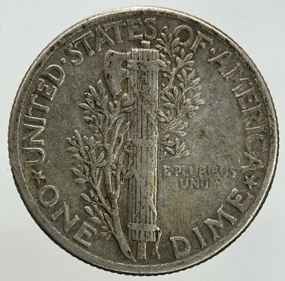 1943 US USA Mercury Dime Silver Coin | Fine Collectable Grade