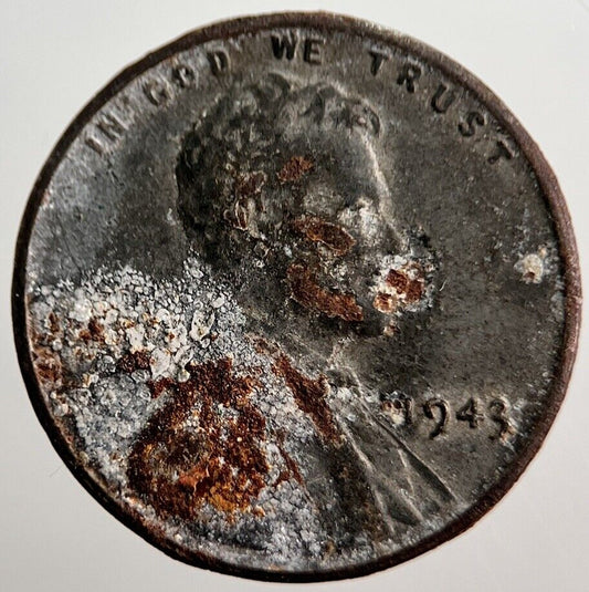 1943 US USA Steele One Cent Coin | Collectable Grade | a3793