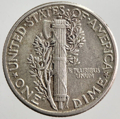 1943 US USA Mercury Dime Silver Coin | Fine Collectable Grade | a7820