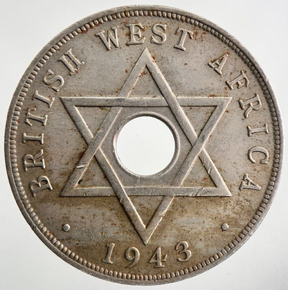 1943 West Africa One Penny Coin | Very High Grade