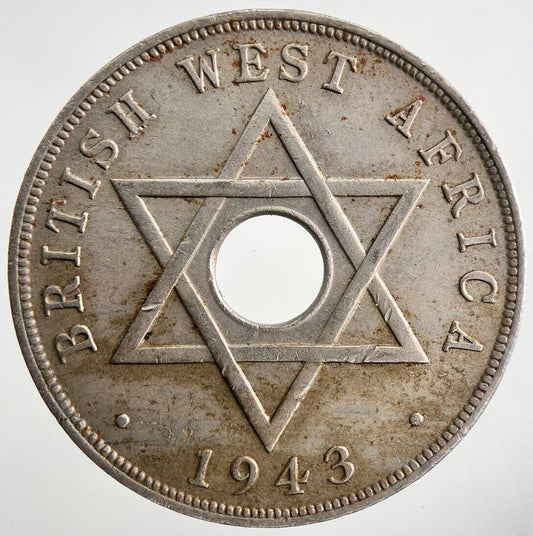 1943 West Africa One Penny Coin | Very High Grade
