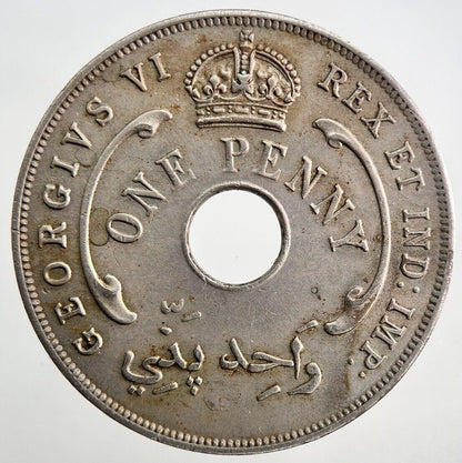 1943 West Africa One Penny Coin | Very High Grade