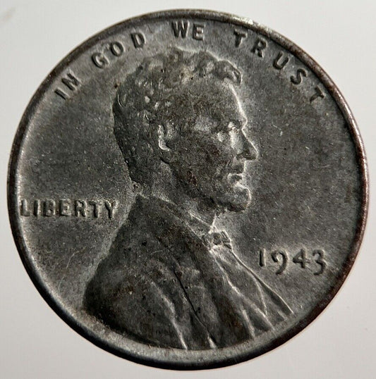 1943 US USA Steele One Cent Coin | Fine Collectable Grade | a2900