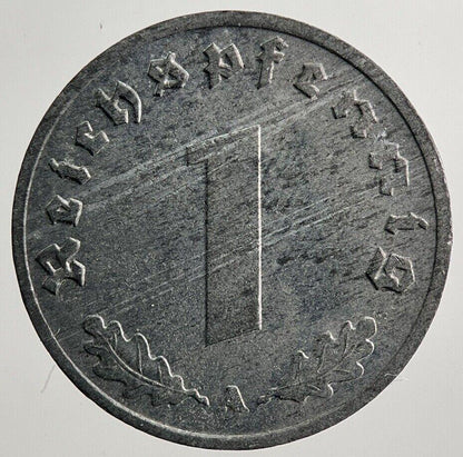 1943-A Germany Nazi 1 Pfennig Coin | Fine Collectable Grade | a3045