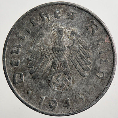 1943-A Germany Nazi 10 Pfennig Coin | Collectable Grade | a2067