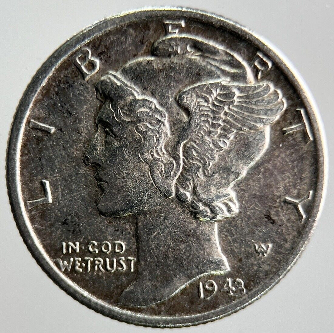 1943 US USA Mercury Dime Silver Coin | Very High Grade | a4081