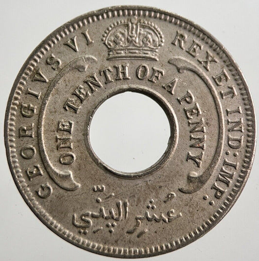 1943 West Africa 1/10 1 One Tenth Of A Penny Coin | Very High Grade | a7569