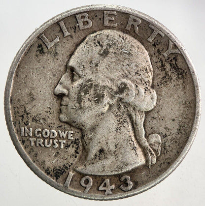 1943 US USA Quarter Dollar Silver Coin | Fine Collectable Grade