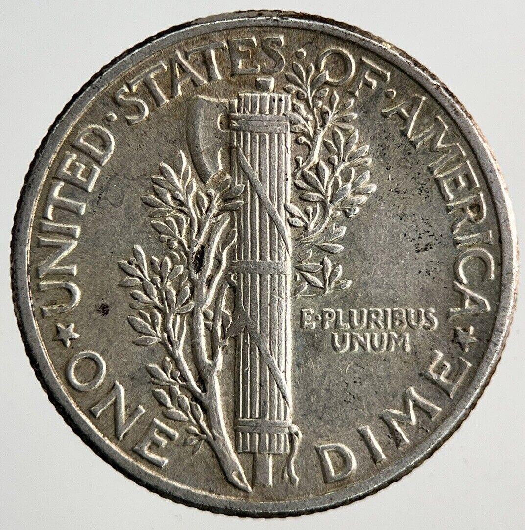 1943 US USA Mercury One Dime Silver Coin | Very High Grade