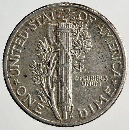1943 US USA Mercury One Dime Silver Coin | Very High Grade