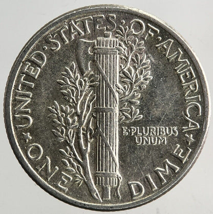 1943 US USA Mercury One Dime Silver Coin | Very High Grade