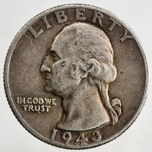 1943 US USA Quarter Dollar Silver Coin | Very High Grade