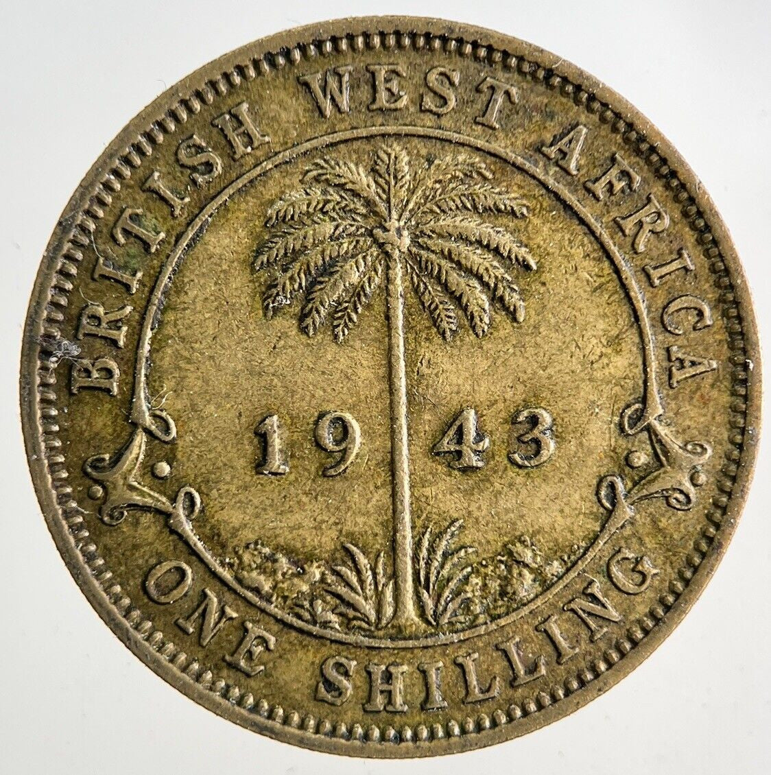 1943 West Africa One Shilling Coin | Very High Grade