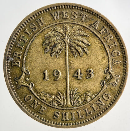 1943 West Africa One Shilling Coin | Very High Grade
