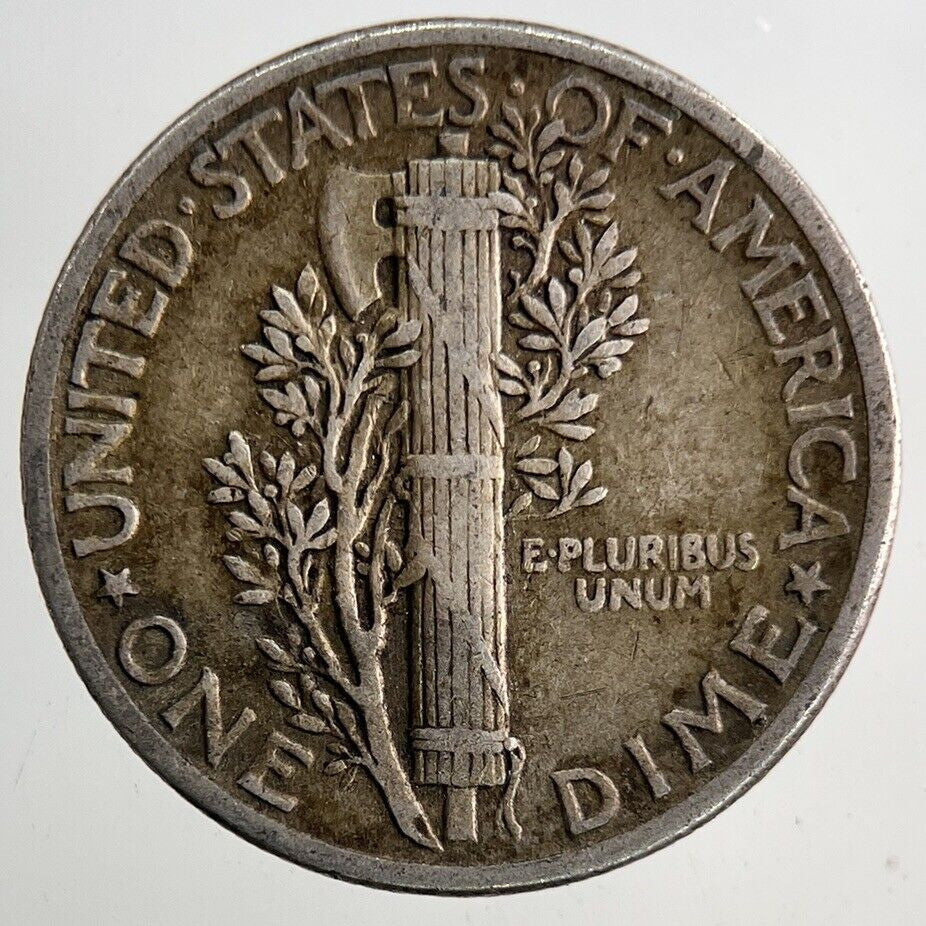 1943 US USA Mercury One Dime Silver Coin | Fine Collectable Grade