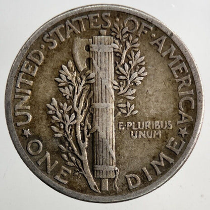 1943 US USA Mercury One Dime Silver Coin | Fine Collectable Grade